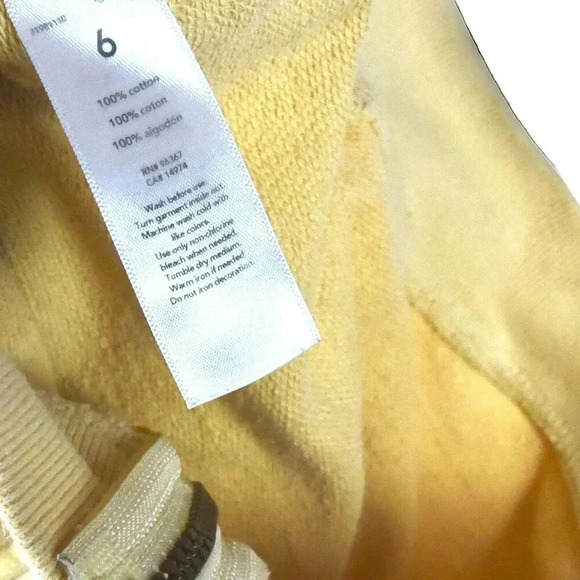 OshKosh Hoodie Size 6 Speed Machine Motorcycle Racer Palm Trees Yellow Stripes - Picture 7 of 8